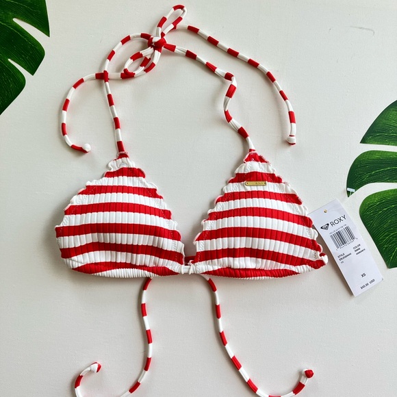 🌺NWT ROXY Hello July Tiki Tri Bikini Top🌺 - Picture 2 of 6